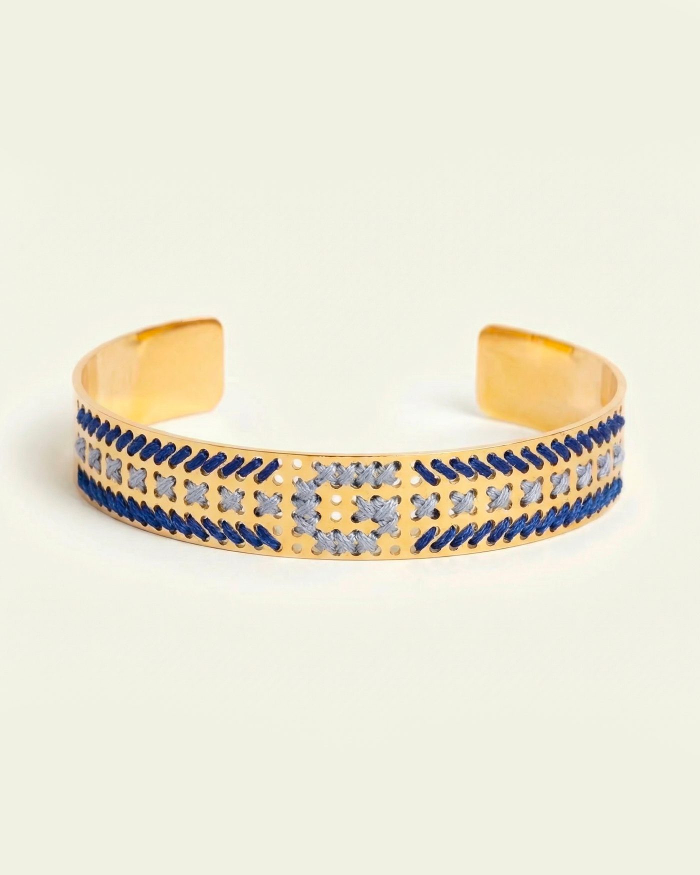 bracciale iniziale azzurro