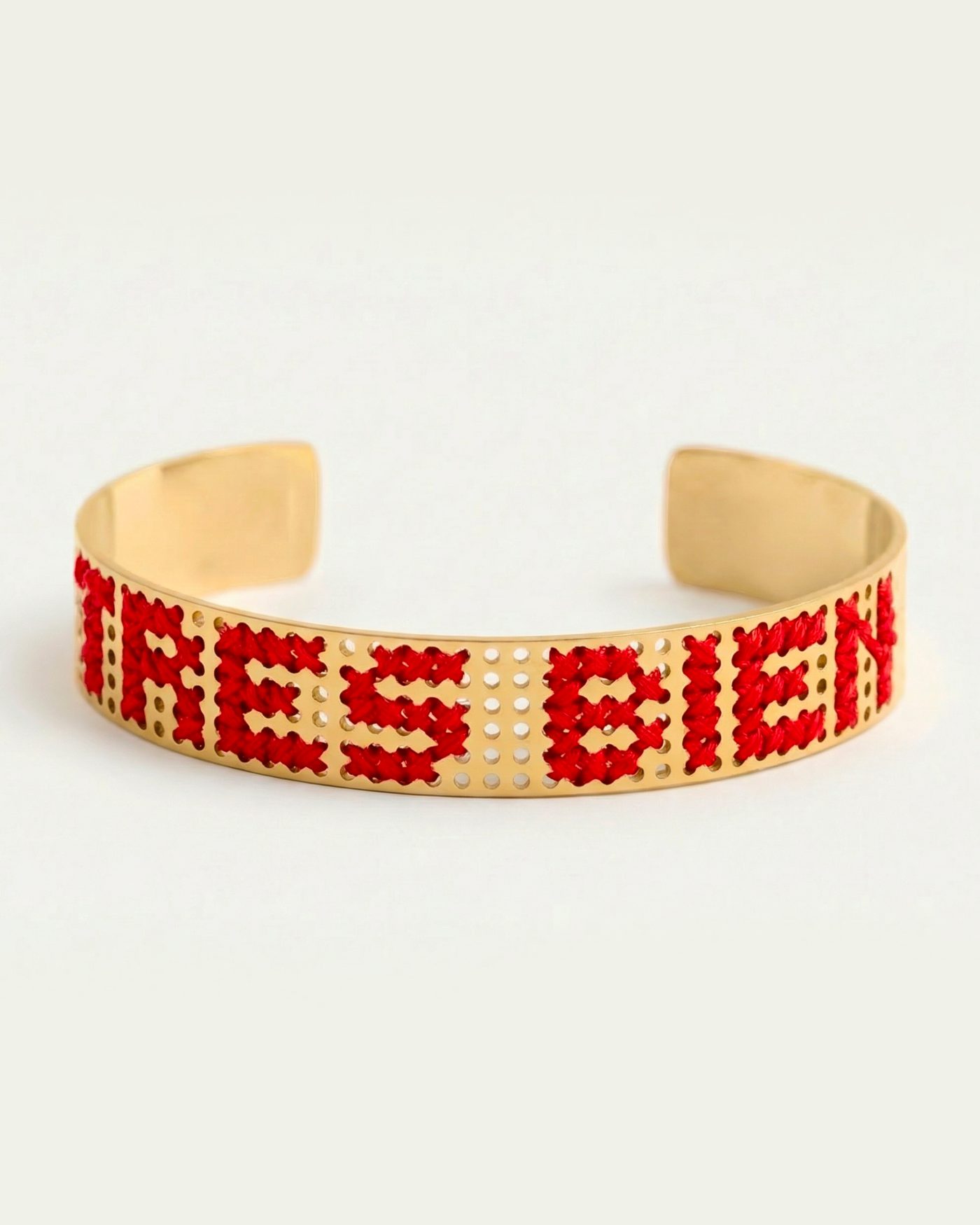 bracciale tres bien rosso