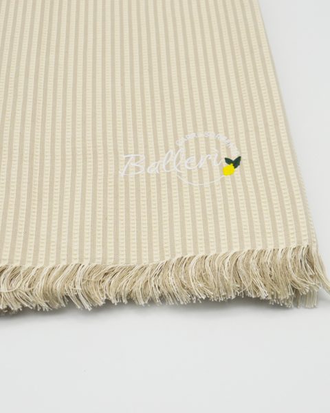 Telo mare Marina - cotone - righe beige1 1